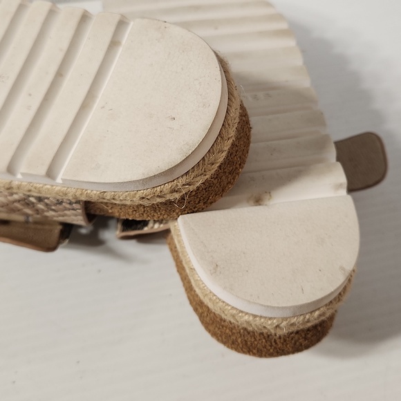 J/Slids snake skin style Leather sandals size 8 - Picture 9 of 11